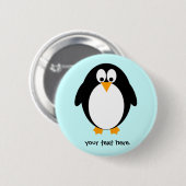 Niedlicher Penguin Button (Vorne & Hinten)