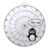 Niedlicher Penguin-Cartoon Dartscheibe (vorne)