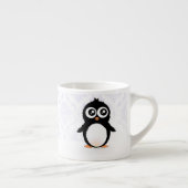 Niedlicher Penguin-Cartoon Espressotasse (Rechts)