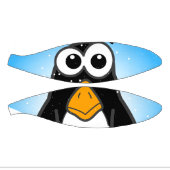 Niedlicher Penguin Cartoon Illustriert Blue Mini Basketball (Panele)