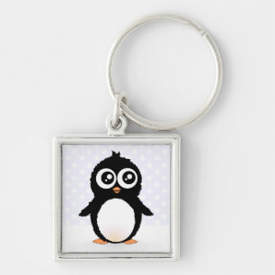 Niedlicher Penguin-Cartoon Schlüsselanhänger