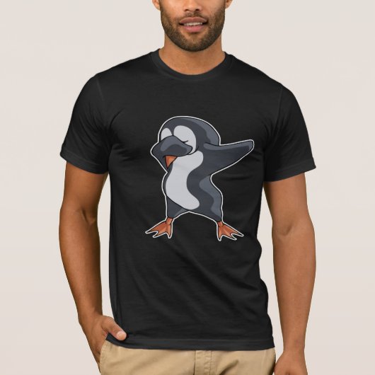 Niedlicher Penguin Dabber Tanz-T - Shirt (Vorderseite)