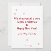 Niedlicher Penguin Frohe Weihnachten (Rückseite)