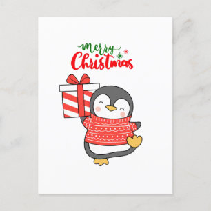 Niedlicher Penguin Frohe Weihnachten