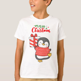 Niedlicher Penguin Frohe Weihnachten T-Shirt