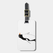 Niedlicher Penguin. Gepäckanhänger (Vorderseite vertikal)
