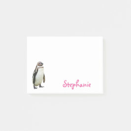 Niedlicher Penguin-Girly Name Post-it Klebezettel
