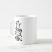 Niedlicher Penguin ist meine Geist-tierische Kaffeetasse (Vorderseite Links)