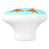 Niedlicher Penguin-Keramik-Knochen Keramikknauf (Seitenansicht)