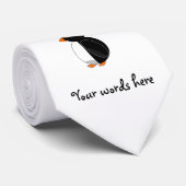 Niedlicher Penguin Krawatte (Gerollt)