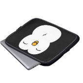 Niedlicher Penguin Laptopschutzhülle (Vorne Knopf)