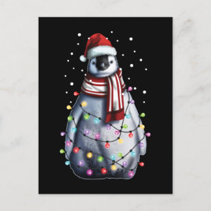 Niedlicher Penguin Lover Funny Christmas Weihnacht Postkarte