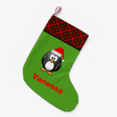 Niedlicher Penguin Personalisierter WeihnachtsStru Kleiner Weihnachtsstrumpf (Vorderansicht (hängend))