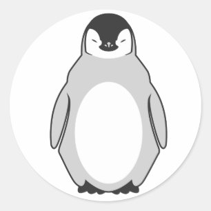 Niedlicher Penguin Runder Aufkleber