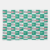 Niedlicher Penguin Santa Merry Weihnachtsbaum Part Geschirrtuch (Horizontal)