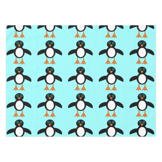 Niedlicher Penguin Tablecloth Tischdecke (Vorderseite (Horizontal))