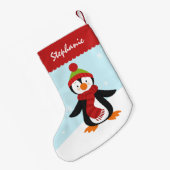 Niedlicher Penguin-WeihnachtsStrumpf Kleiner Weihnachtsstrumpf (Rückseite (Hängend))