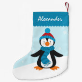 Niedlicher Penguin-WeihnachtsStrumpf Kleiner Weihnachtsstrumpf (Rückseite)