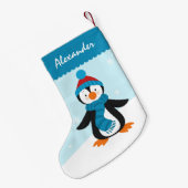 Niedlicher Penguin-WeihnachtsStrumpf Kleiner Weihnachtsstrumpf (Rückseite (Hängend))