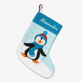 Niedlicher Penguin-WeihnachtsStrumpf Kleiner Weihnachtsstrumpf (Vorderansicht (hängend))