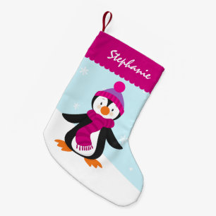 Niedlicher Penguin-WeihnachtsStrumpf Kleiner Weihnachtsstrumpf