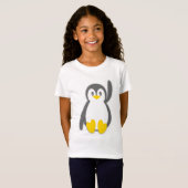 Niedlicher Penguinwellen-Mädchen-T - Shirt (Vorne ganz)