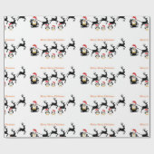 Niedlicher Penquin Cartoon, Geschenkpapier (Flach)