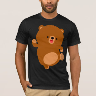 Niedlicher Perky Cartoon Bear T - Shirt