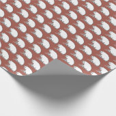 Niedlicher Perky-Schweinezuchtbetrieb Cartoon Geschenkpapier (Ecke)