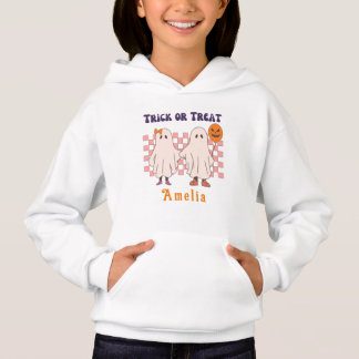 Niedlicher personalisierbarer Trick or Treat Hoodie