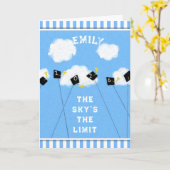 Niedlicher Personalisierter Abschluss Karte (Gelbe Blume)