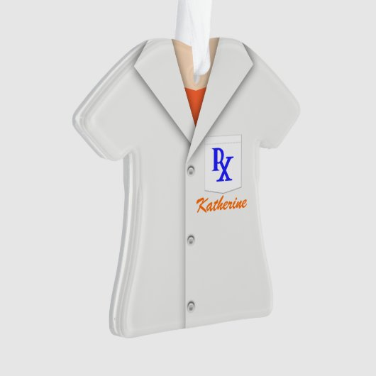 Niedlicher Personalisierter Apotheker Ornament (Vorderseite)