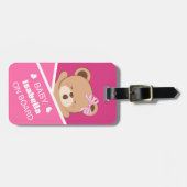 Niedlicher Personalisierter Babybärchen Gepäckanhänger (Vorderseite horizontal)