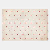 Niedlicher Personalisierter Bär mit Herz Geschenkpapier Set (Vorderseite 2)