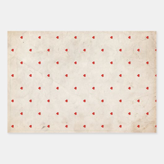 Niedlicher Personalisierter Bär mit Herz Geschenkpapier Set (Vorderseite 2)