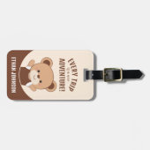 Niedlicher Personalisierter Bärenerlebnistag Gepäckanhänger (Vorderseite horizontal)