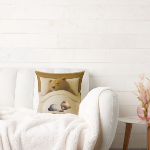 Niedlicher Personalisierter Bärenwirbel Kissen