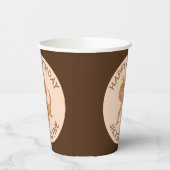 Niedlicher personalisierter Bartagame Geburtstag Pappbecher (Links)