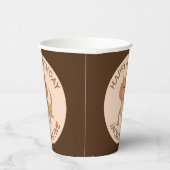 Niedlicher personalisierter Bartagame Geburtstag Pappbecher (Rechts)