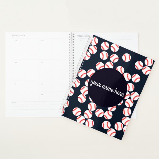 Niedlicher Personalisierter Baseballplaner Planer (Anzeige)