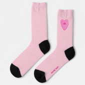 Niedlicher Personalisierter Candy Heart Valentinst Socken (Linkes Detail)