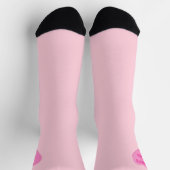 Niedlicher Personalisierter Candy Heart Valentinst Socken (Oben)