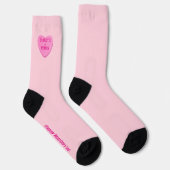 Niedlicher Personalisierter Candy Heart Valentinst Socken (Rechts)