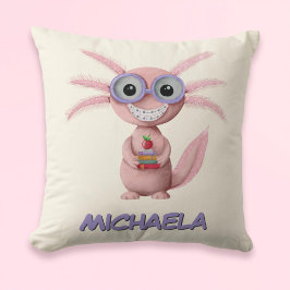 Niedlicher Personalisierter Cartoon Axolotl Kissen
