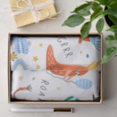 Niedlicher Personalisierter Dinosaurier-Kindergebu Seidenpapier (Geschenk)