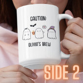 Niedlicher Personalisierter Fall Halloween-Geister Zweifarbige Tasse