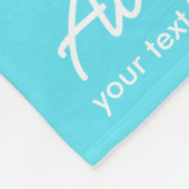 Niedlicher personalisierter Flamingo-tropischer Fleecedecke (Ecke)