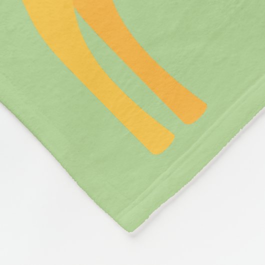 Niedlicher personalisierter fleecedecke (Ecke)