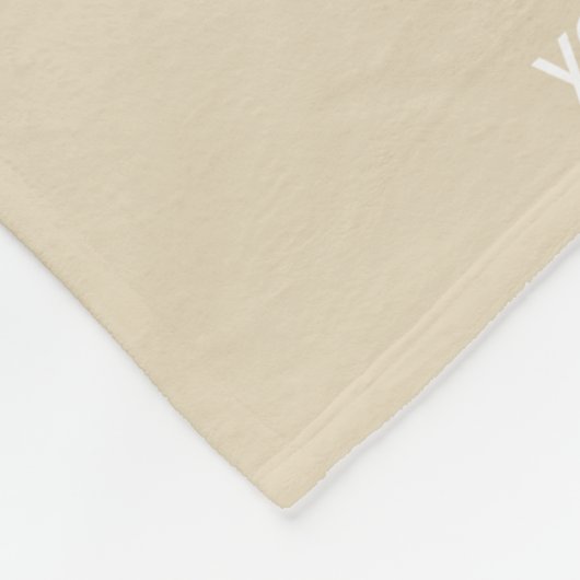 Niedlicher personalisierter fleecedecke (Ecke)