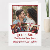 Niedlicher personalisierter Foto Valentinstag Karte (Vorderseite)